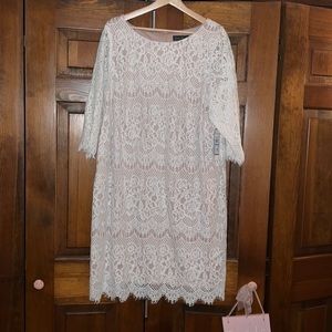 Jessica Howard Off White Lace Dress